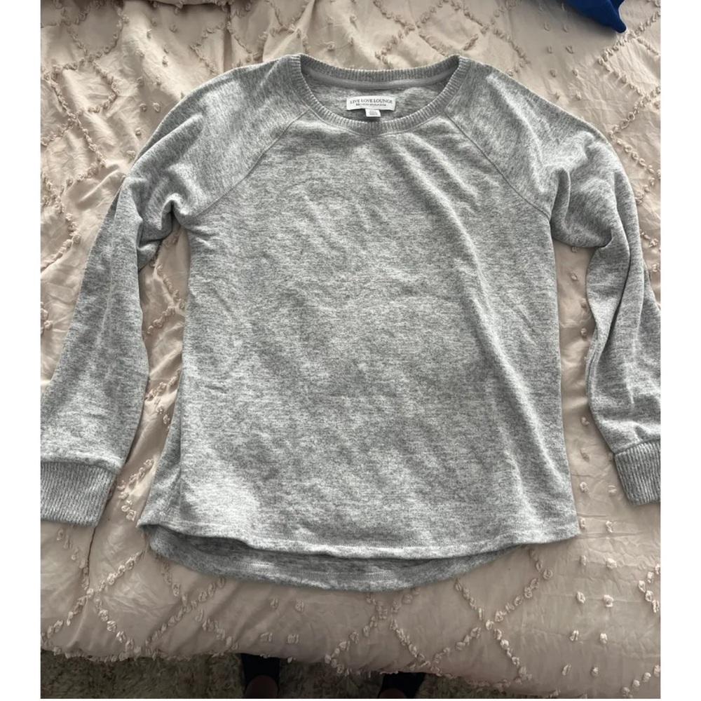Karen Neuburger Gray Womens Long Sleeve Shirt